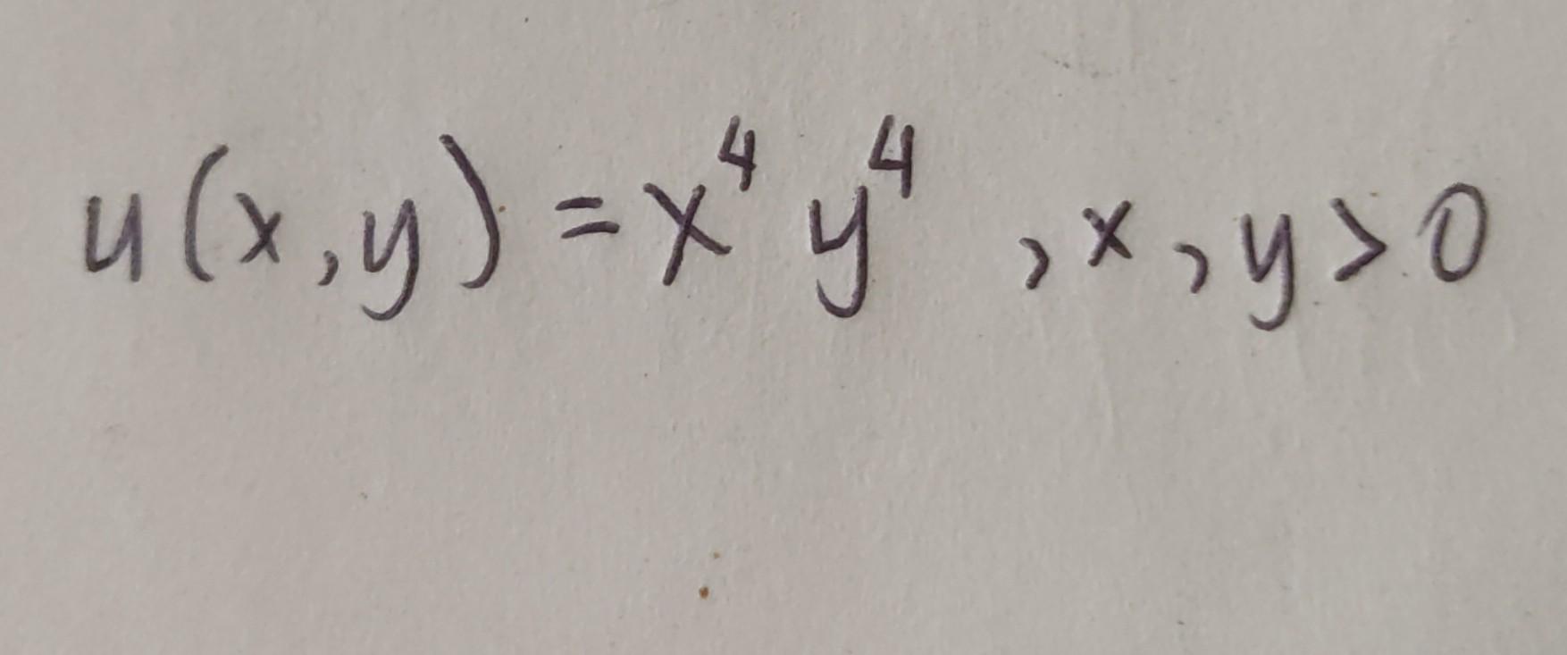 Does This Utility Funcgion Satisfies The Axioms Of Consumer Preference 1