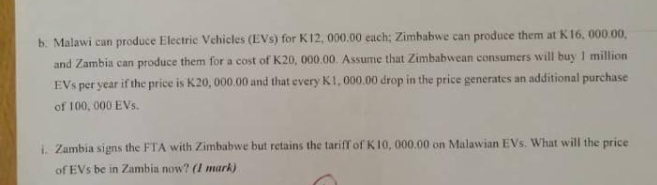 B Malawi Can Produce Electric Vehicles Evs For K12 000 00 Each Zimbabwe Can Produce Them At K16 000 00 And Zambia Ca 1
