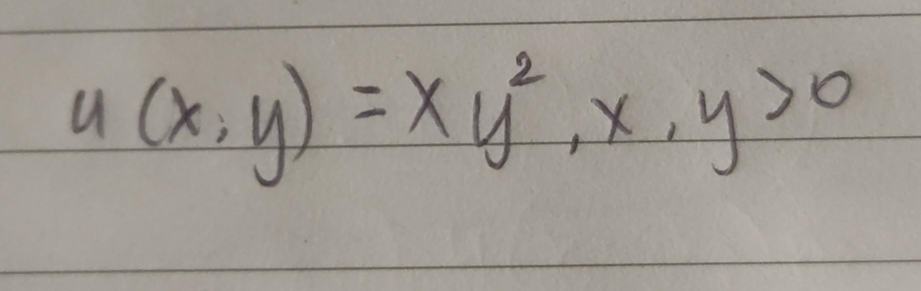Identity If This Utility Function Satisfies Axioms Of Consumer Preferences 1