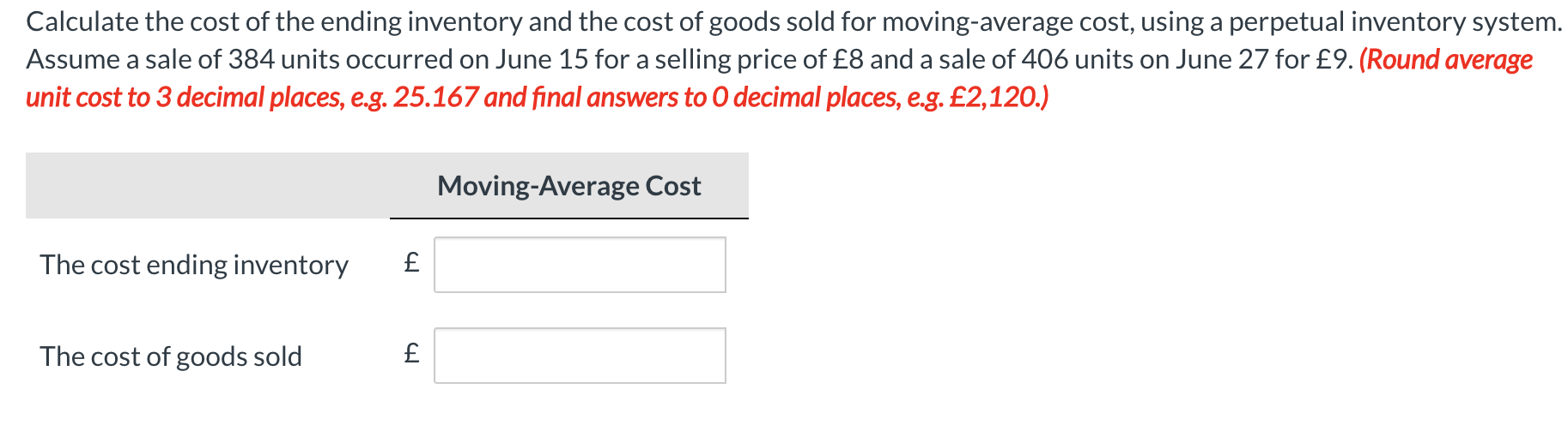 Perpetual System Average Cost And Fifo With Equation Please 2