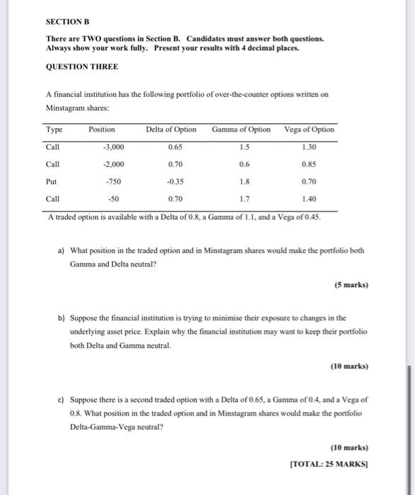 Section B There Are Two Questions In Section B Candidates Must Answer Both Questions Always Show Your Work Fully Pres 1