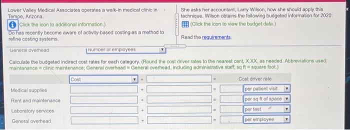 Lower Valley Medical Associates Operates A Walk In Medical Clinic In She Asks Her Accountant Larry Wilson How She Shou 1