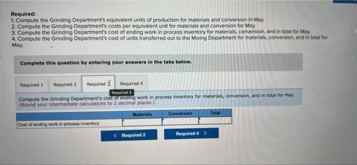 Debit Weston Products Manufactures An Industrial Cleaning Compound That Goes Through Three Processing Departments Grin 4