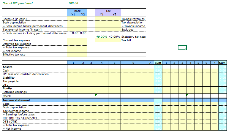 Fill Out The Excel Below Taxable Deductions Can Differ In Timing From Book Expenses In This Example Amounts Are Deduc 1