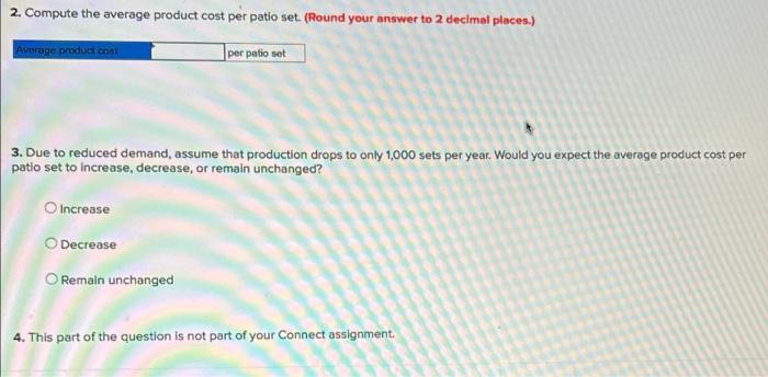 Problem 2 20 Cost Classification And Cost Behaviour Lo1 Lo2 Los Lo6 The Outdoor Dining Company Specializes In Produ 3