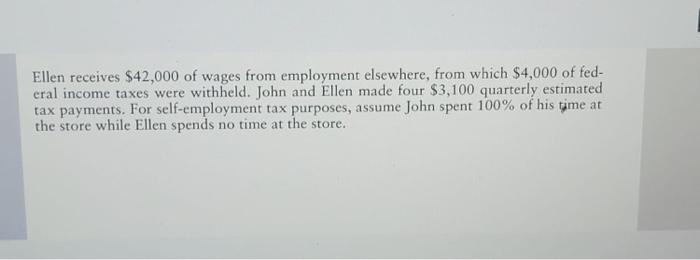 A Comprehensive Problem John And Ellen Brite Are Married File A Joint Return And Are Less Than 65 Years Old They Have 2