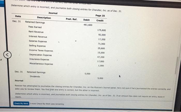 Mastery Problem The Accounting Oydie Chandler Inc Chandler Inc Is Owned By Roscoe Chandler And Provides Appraisal Se 4