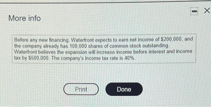 Waterfront Marina Needs To Raise 3 0 Million To Expand The Company The Company Is Considering Issuing Either 3 000 2