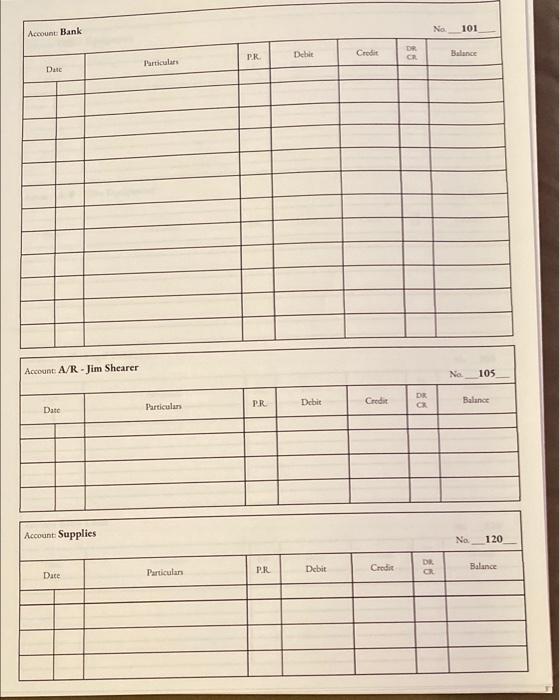 4 Post The Journal Entries In The Ledger Accounts In Google Sheets File For Sheila Mcfarlane A Lawyer And Take Off A 3