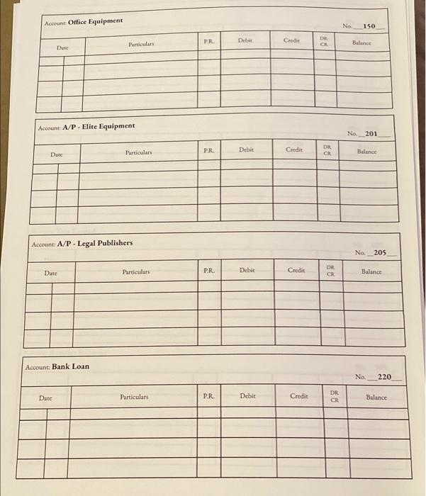 4 Post The Journal Entries In The Ledger Accounts In Google Sheets File For Sheila Mcfarlane A Lawyer And Take Off A 4