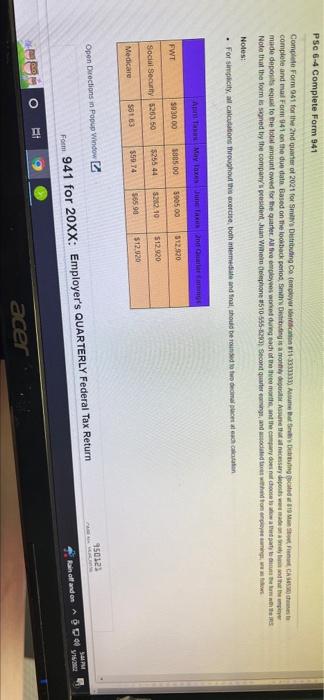 Ps 6 4 Complete Form 941 Complete Form 041 For The 2nd Quarter Of 2021 For Sms Dating Compler 13331333 Autocated At 10 1