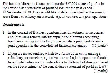 Extracts From The Group S Consolidated Statement Of Profit Or Loss For The Year Ended 30 September 2020 Are Set Out Belo 2