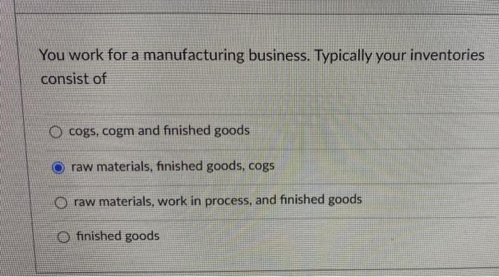 You Own A Retail Store Your Ending Inventory Plus Your Cost Of Goods Sold Equals Your Beginning Inventory Plus Purchase 2