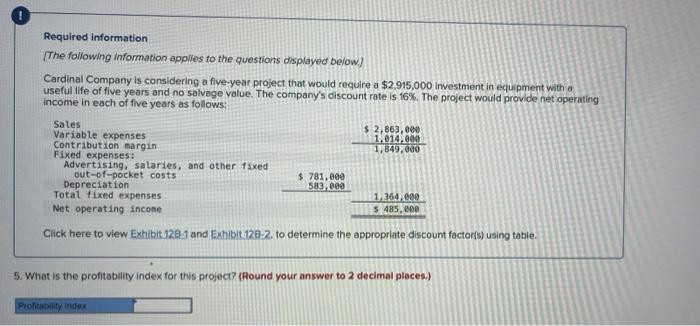 Required Information The Following Information Applies To The Questions Displayed Below Cardinal Company Is Considerin 4