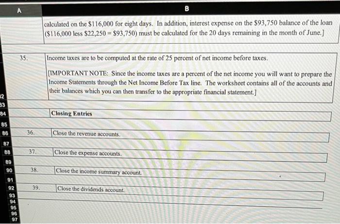 12 A B Number Name 2 1110 Cash 3 1120 Accounts Receivable 1130 Prepaid Insurance 5 1140 Prepaid Rent 6 1150 Office Suppl 17
