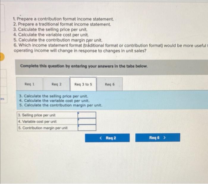 Problem 1 19 Algo Traditional And Contribution Format Income Statements L01 6 Todrick Company Is A Merchandiser That 4