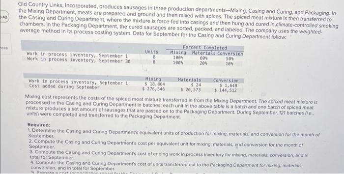 Suomi E 5 1 Algo Process Costing Journal Entries Lo 5 1 Check My Work Brick Company Produces Bricks In Two Processi 2