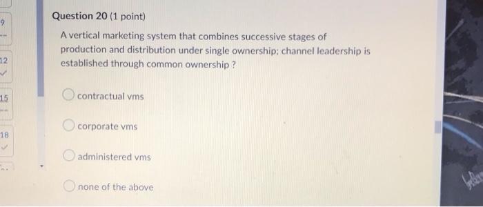Question 28 1 Point Setting The Promotion Budget To Match Competitors Outlays They Monitor Competitors Advertising 3