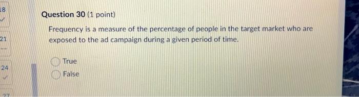 Question 23 1 Point A Distribution Strategy In Which The Marketer Gives The Rights To Distribute Its Products To Only 3