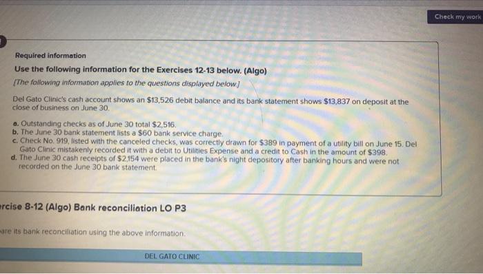 Hele Required Information Use The Following Information For The Exercises 12 13 Below Algol The Following Informations 3