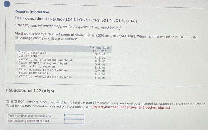 O 15 Required Information The Foundational 15 Algo L01 1 L01 2 L01 3 L01 4 L01 5 L01 6 The Following Informati 2