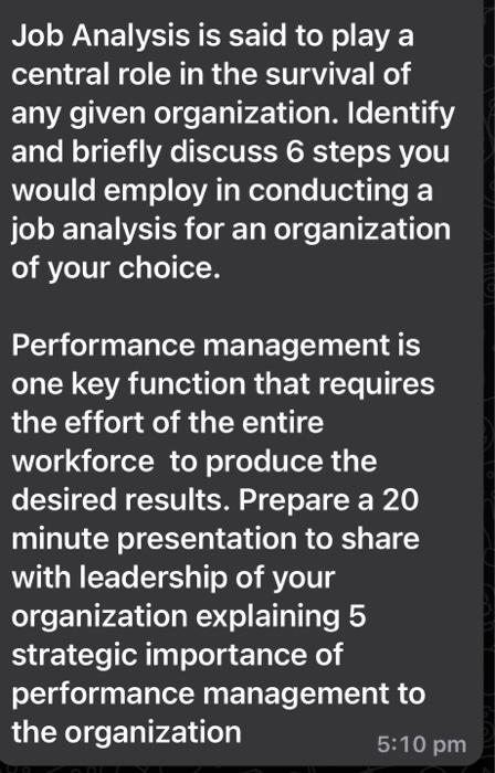 Performance Management Is One Key Function That Requires The Effort Of The Entire Workforce To Produce The Desired Resul 2