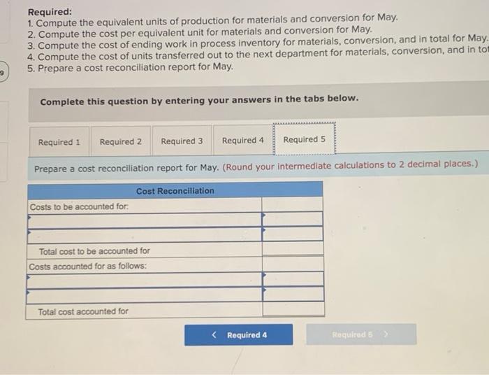 Builder Products Incorporated Uses The Weighted Average Method In Its Process Costing System It Manufactures A Caulki 5