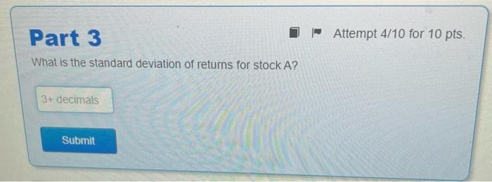 Intro We Know The Following Expected Returns For Stocks A And B Given Different States Of The Economy State 5 Probabil 2