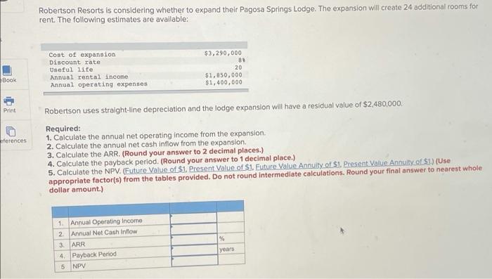 Robertson Resorts Is Considering Whether To Expand Their Pagosa Springs Lodge The Expansion Will Create 24 Additional R 1