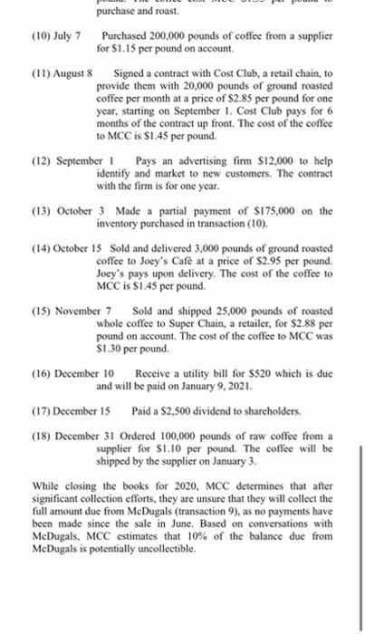 1 Prepare The Journal Entries For Each Transaction Shown For Transactions That Could Occur Monthly Such As Depreciatio 4
