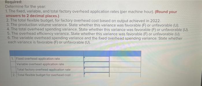 Walkenhorst Company S Machining Department Prepared Its 2022 Budget Based On The Following Data Practical Capacity 40 0 2