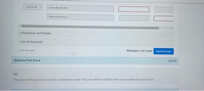 On January 1 2020 Sheridan Company Leased Equipment To Flynn Corporation The Following Information Pertains To This L 4