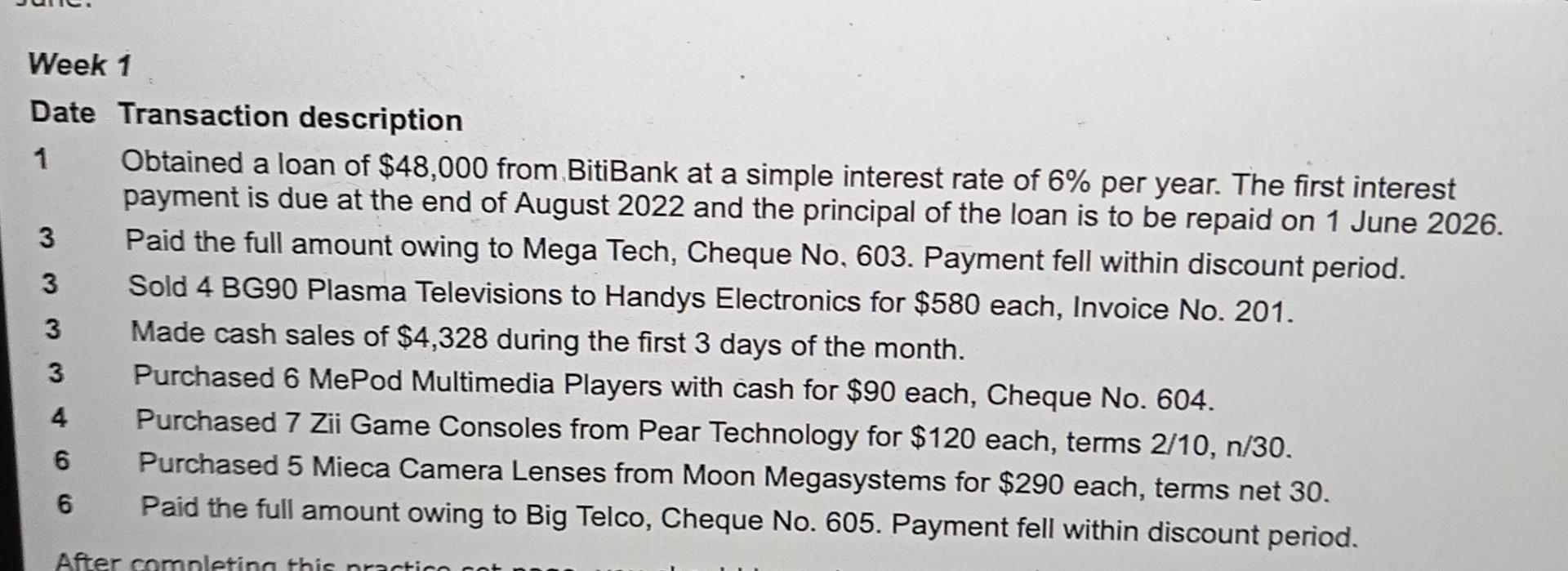 The Transaction Are 3
