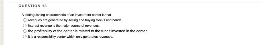 Question 3 All Of The Following Statements Are Correct About Controllable Costs Except All Costs Are Controllable At Som 2