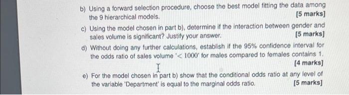 2 The Table Below Represents The Staff Performance Of Two Sales Departments In A Company Cross Classified By Departmen 2
