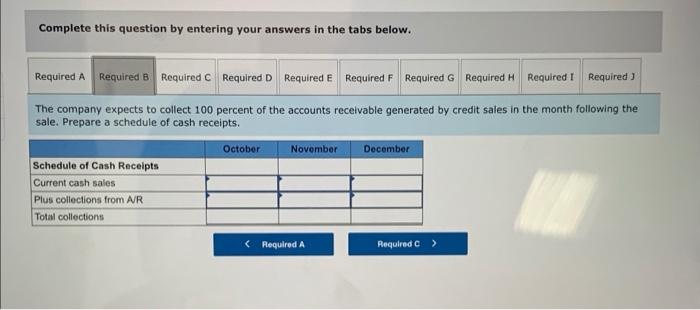 Problem 14 23a Algo Preparing A Master Budget For Retail Company With No Beginning Account Balances Lo 14 2 14 3 14 4