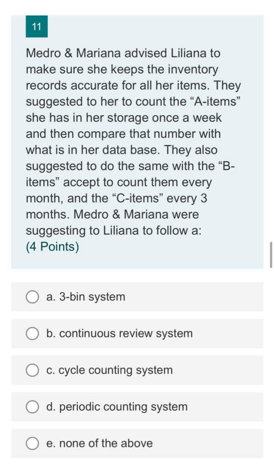 7 Medro Mariana Were Discussing One Day About The Reliability Of Their Suppliers Mariana Said You Know Medro The S 6