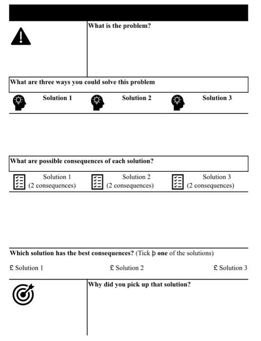 What Is The Problem What Are Three Ways You Could Solve This Problem Solution 1 Solution 2 Solution 3 What Are Possible 1