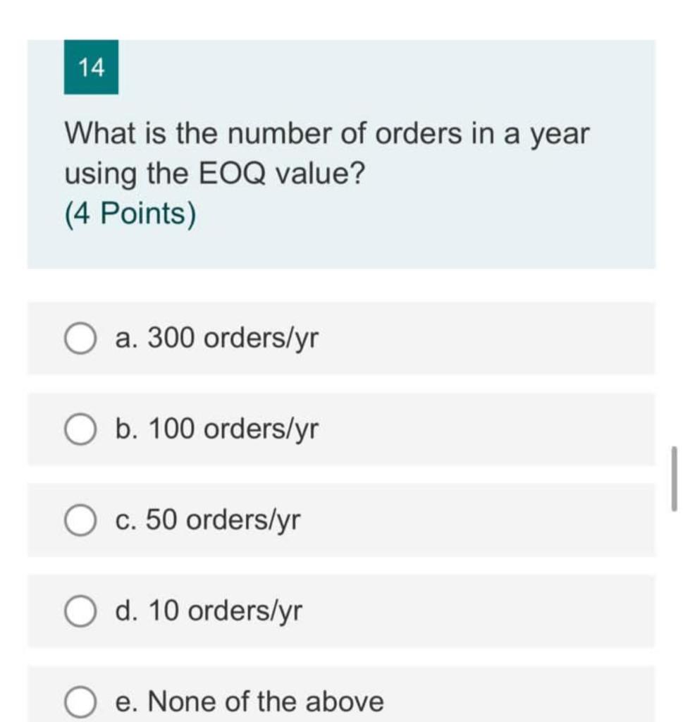 Answer Questions 12 To 16 Based On The Following Problem Q 12 Medro Mariana Were Trying To Set Up An Inventory System 3