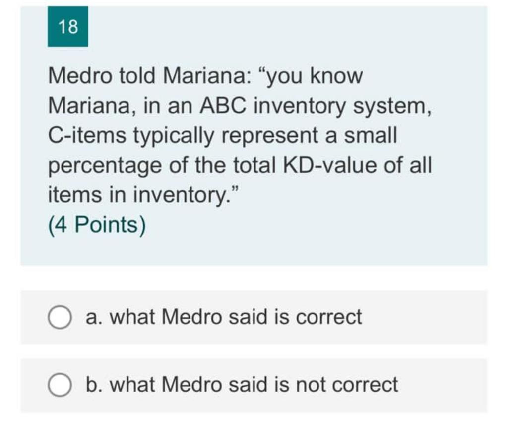 17 Medro Mariana Were Going Over Their Operations Management Course Notes From Gust That Were Not Written Very Well T 2
