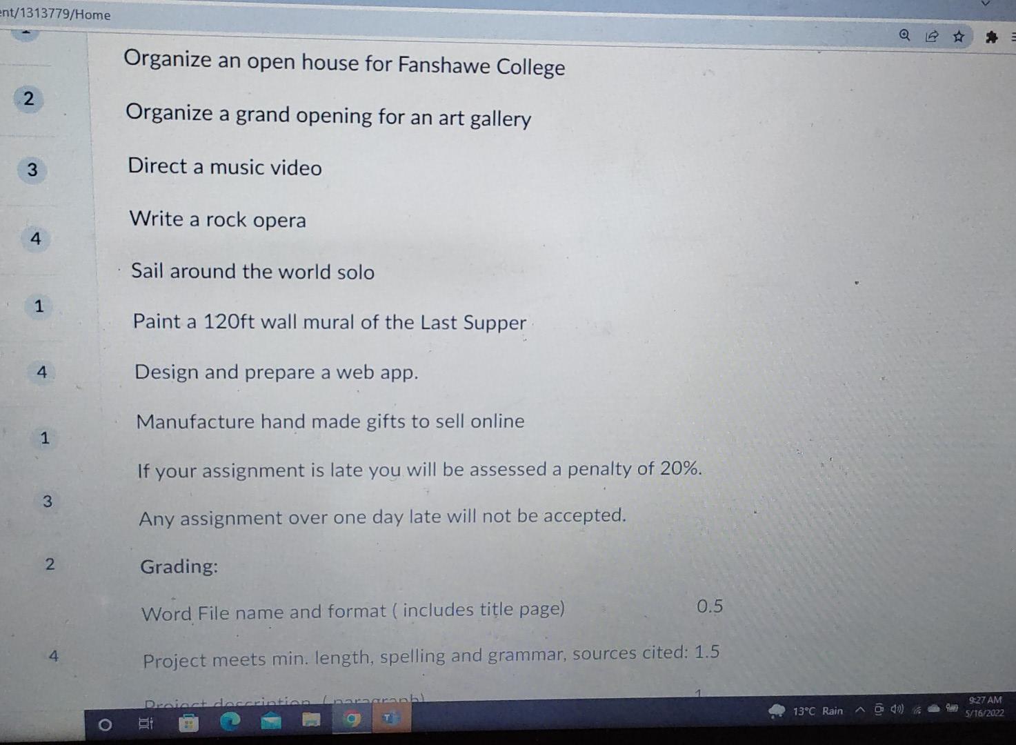 Individual Assignment 1 2 Submission Due May 18 At 11 59 Pm Starts May 11 2022 12 01 Am Ends May 18 2022 11 59 Pm Dr 3