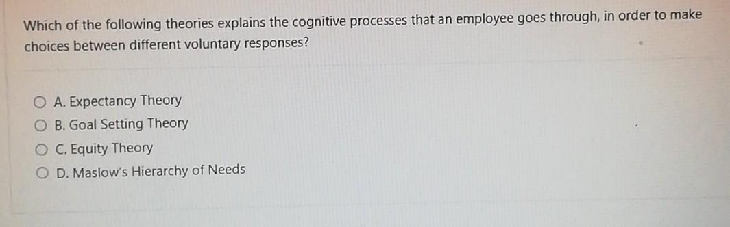 Identify The Term Which Is Used To Describe How The Employee Feels Towards The Company S Promotion And Advancement Polic 3