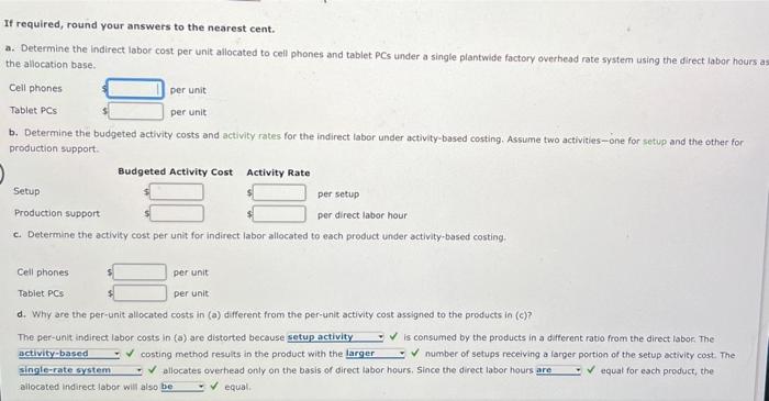 Activity Based Costing And Product Cost Distortion Handbrain Inc Is Considering A Change To Activity Based Product Copi 2