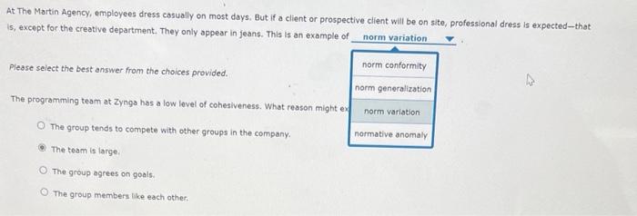 Attempts Average 2 2 Characteristics Of Groups Please Select The Term That Best Completes Each Of The Following Sentenc 3