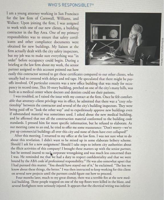 Distockphoto Com Mikes Who S Responsible I Am A Young Attorney Working In San Francisco For The Law Firm Of Cornwall W 2