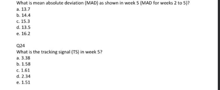 Given The Following Actual And Forecast Demand Of A Product Use Simple Exponential Smoothing With A Smoothing Constant 2