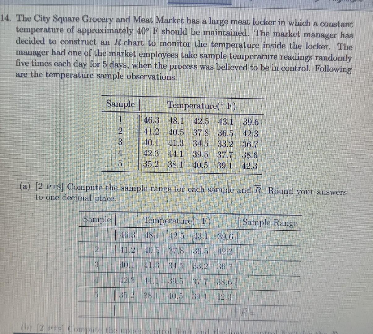 14 The City Square Grocery And Meat Market Has A Large Meat Locker In Which A Constant Temperature Of Approximately 40 1