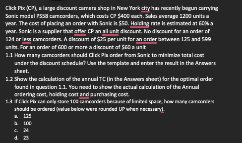 Click Pix Cp A Large Discount Camera Shop In New York City Has Recently Begun Carrying Sonic Model Ps58 Camcorders W 1