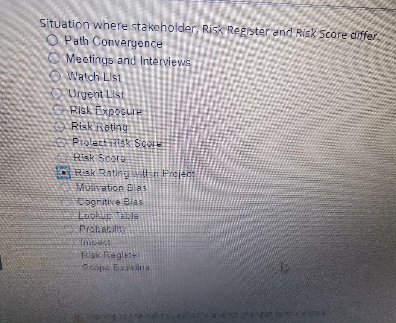 Situation Where Stakeholder Risk Register And Risk Score Differ O Path Convergence Meetings And Interviews O Watch Lis 1
