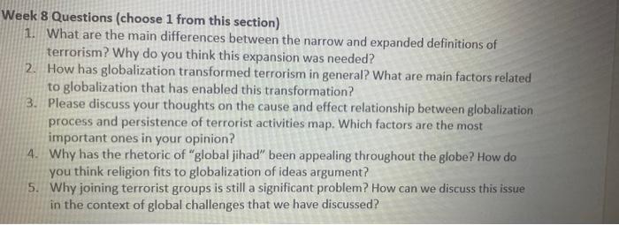Week 8 Questions Choose 1 From This Section 1 What Are The Main Differences Between The Narrow And Expanded Definitio 1